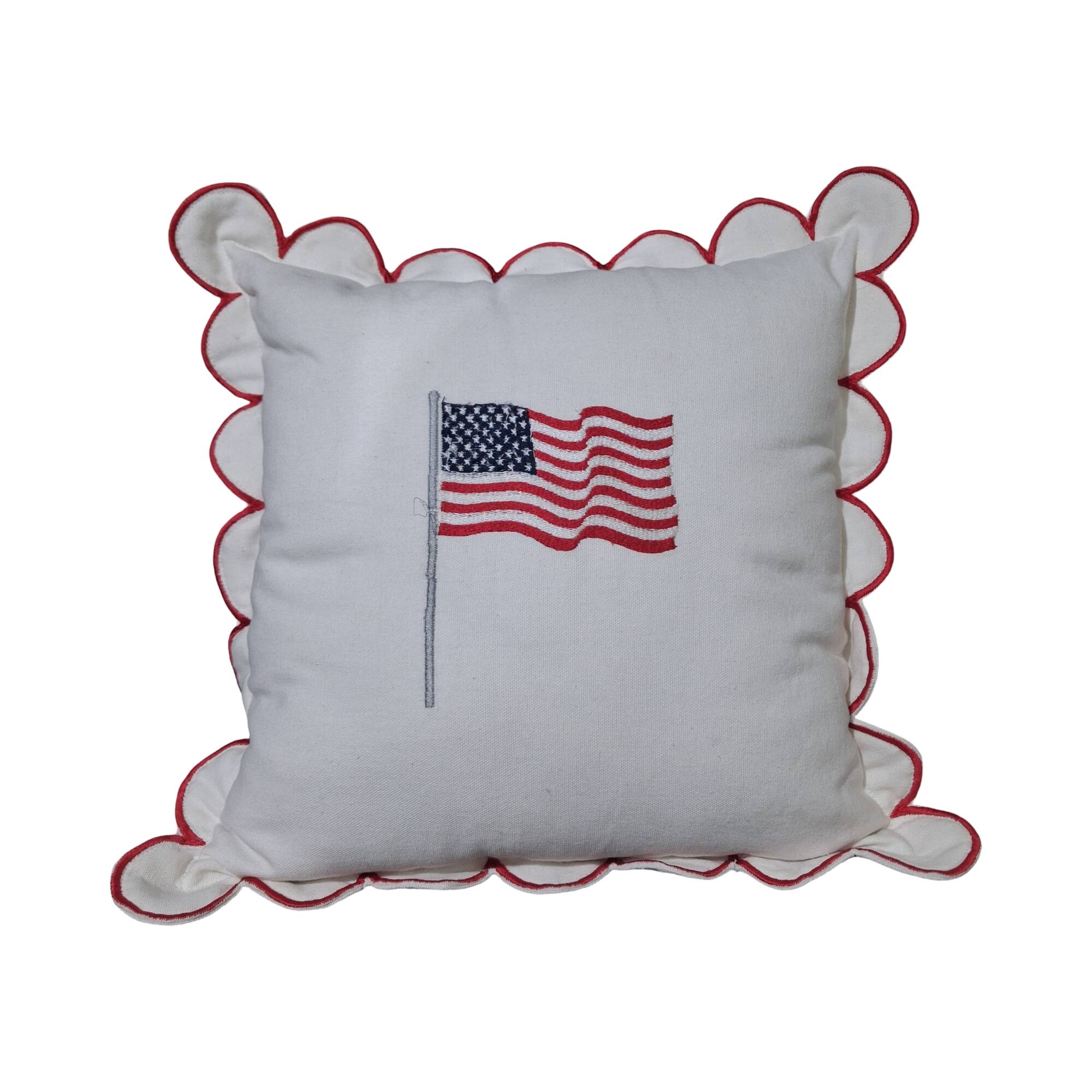 14" American Flag Embroidered Pillow by Celebrate It™